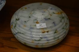 Mottled Coloured Glass Vintage Light Shade