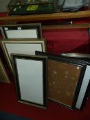 Five Assorted Glazed Picture Frames