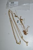 Two 9cT Gold Necklace Chains - 4.9g Approx.