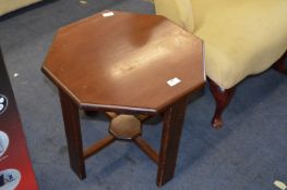 Mahogany Hexagonal Topped Occasional Table