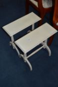 Pair of Grey Painted Side Tables