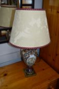Decorative Urn Shaped Table Lamp and Shade