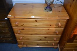 Pine Four Height Chest of Drawers