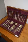 Viners Cased Canteen of Silver Plated Cutlery