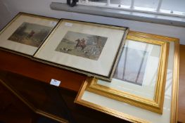 Four Hunting Prints