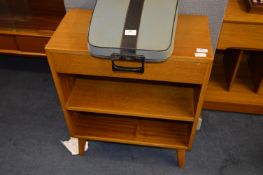 Teak Side Cabinet with Single Drawer and Shelves