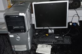 Dell Dimension E521 PC Tower, Monitor and Keyboard