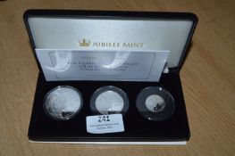 Queen Elizabeth and Prince Philip Silver Proof Coin Collection