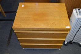 Teak Three Drawer Chest