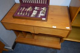 Teak Hi Fi Unit with Drawers