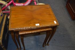 Mahogany Nest of Three Tables