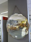 Hexagonal Bevelled Edge Wall Mirror