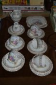 Twenty One Piece Lady Decorated Tea Set