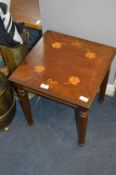 Mahogany Inlaid Side Table