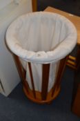 Pine Effect Linen Basket