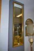Rectangular Gilt Framed Bevelled Edge Wall Mirror