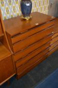 Avalon Teak Six Height Chest of Drawers