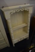 White Painted Wall Mounted Kitchen Shelf Unit