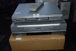 Acoustic Solutions DVD Player and Toshiba VHS Player