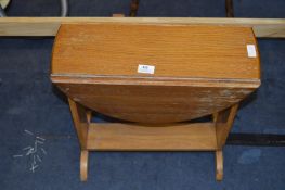 Oak Drop Leaf Occasional Table