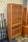 Teak Five Height Bookshelf Unit