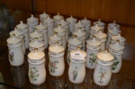 Collection of Thirty Flower Fairy Spice Jars