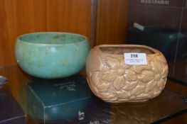 Shawter & Son Bowl and Sylvac Pottery Jardiniere