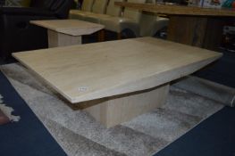 Marble Effect Coffee Table 55x31