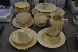 Woods Pottery Jasmine Dinnerware, Meat Plates, Fruit Bowls, Jugs, etc.