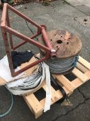 *Roll of Galvanised Steel Wire Rope and a Dispenser