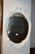 White Painted Framed Wall Mirror