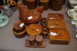 Hornsea Pottery Butter Dishes, Egg Cups, Condiments, Jars, etc.