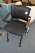 *Black Mesh Folding Stacking Office Chair