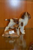 Pottery Figurine Spaniel and a Fawn