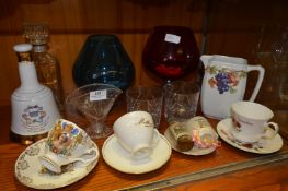 Coloured Glass Goblets, Drinking Glassware, Wade Bell, Cups & Saucers, etc.