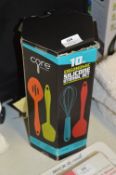 *Ten Piece Silicone Utensil Set