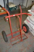 *Oxy Propane Tubular Bottle Barrel on Pneumatic Wheels