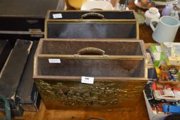 Two Brass Magazine Racks