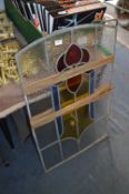 Coloured Leaded Glass Window Panel