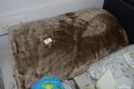 *Large Brown Plush Throw