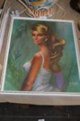 1960's Glamour Girl Print by Louie Shabner