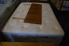 Double Bed with Matress and Teak Headboard