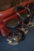 *Two Black Gas Lift Barstools