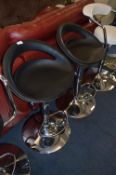 *Two Black Gas Lift Barstools
