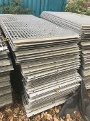 *Pallet Containing 42 Pieces 1mx2m of Galvanised Mezzanine Flooring Panel