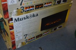 *Muskoka Curved Wall Mounted Electric Fireplace