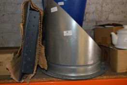 Aluminium Louver Vent and a Galvanised Extraction Outlet