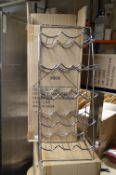 15 Bottle Chrome Wine Rack