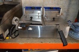 Ace Catering Two Basket, Two Compartment Electric Fryer