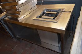 Stainless Steel Preparation Unit with Spring Loaded Plated Dispenser